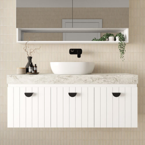 Marquis Chelsea Wall Hung Vanity With Above Counter Basin Dekton Top