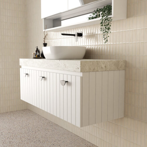 Marquis Chelsea Wall Hung Vanity With Above Counter Basin Vasari Top