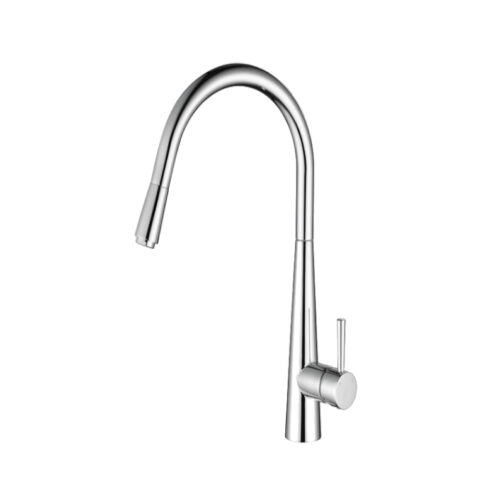 Fienza Isabella Deluxe Gooseneck Pull-Out Kitchen Mixer - Swivel Function