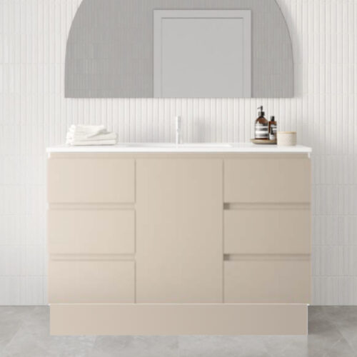 Marquis Riviera On Kick Door And Drawer Vanity With Nova Acrylic 25mm Moulded Top