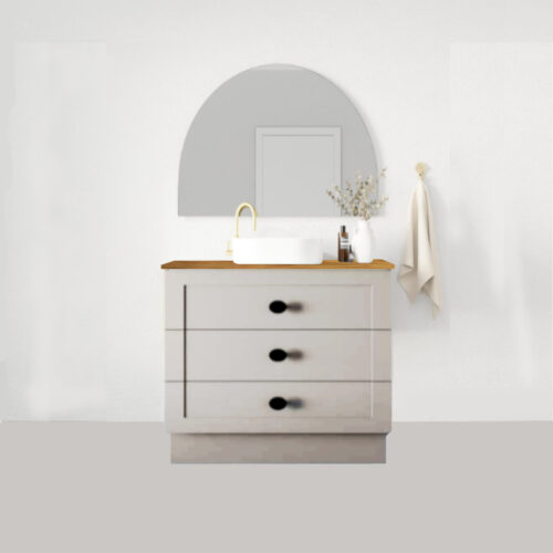 Marquis Provincial On Kick Drawer Only Vanity Above Counter Basin Timber Top