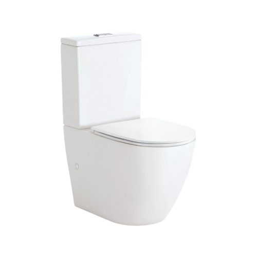Fienza Koko Tornado Flush Back-to-Wall Toilet Suite w/ Slim Seat & R&T Cistern