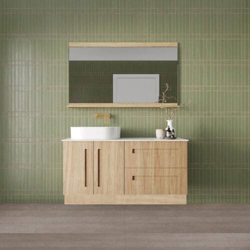 Marquis Gold On Kick Door & Drawer Vanity With Above Counter Basin Vasari Top