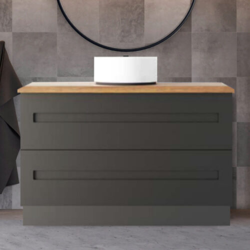 Marquis Gold On Kick Drawer Only Vanity With Above Counter Basin Timber Top