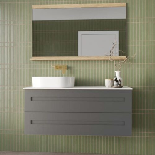 Marquis Gold Wall Hung Drawer Only Vanity With Above Counter Basin Symphony Top
