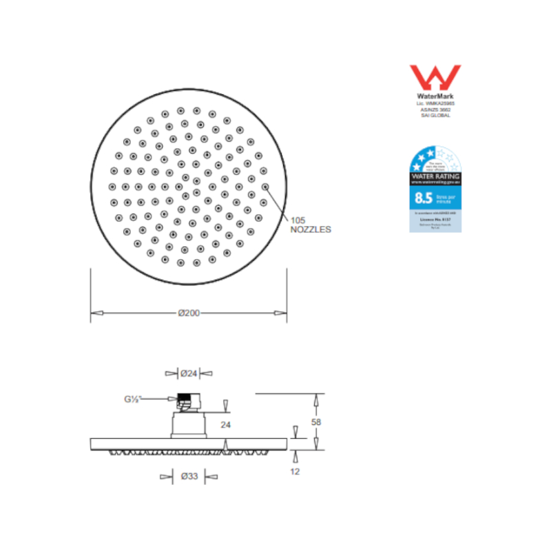 johnson-suisse-venezia-overhead-rain-shower-200mm_specs