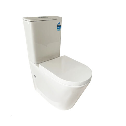 Castano NOUVO Ambulant Height Back To Wall Rimless Tornado Flush Toilet Suite