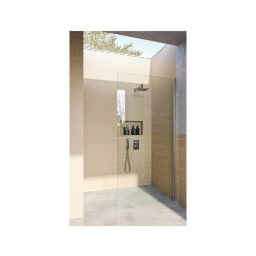 Glass Outlet Walk-In Shower Panel With Extended U-Channel