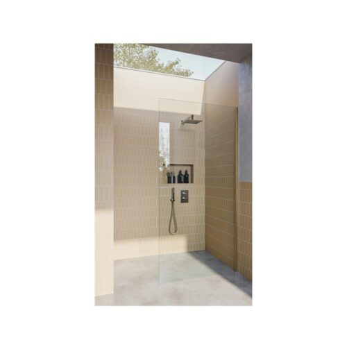 Glass Outlet Walk-In Shower Panel With U-Channel