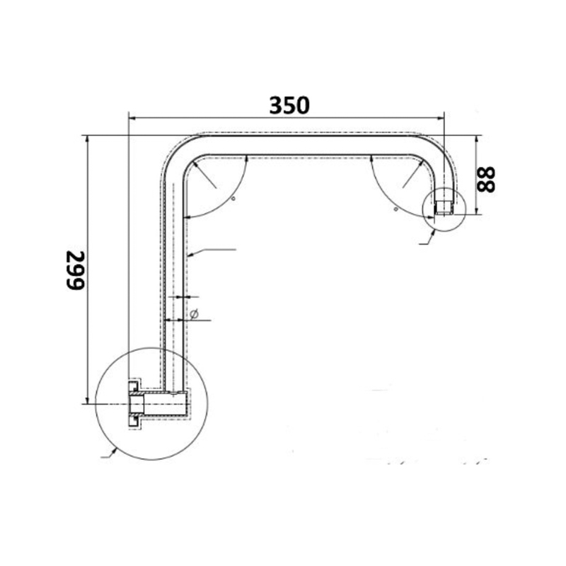 millennium-akemi-hi-rise-shower-arm_specs
