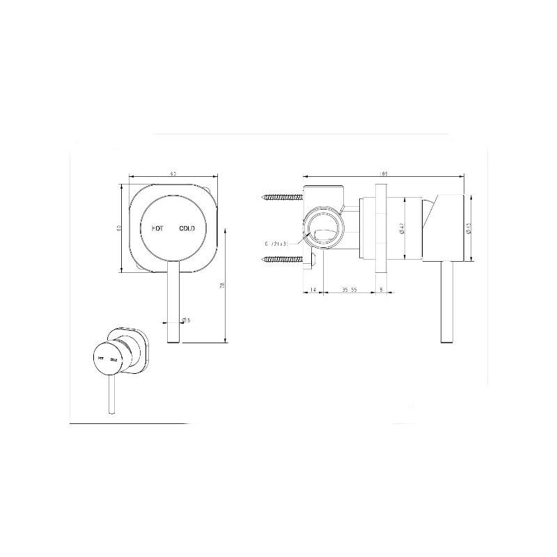 millennium-cioso-sq-shower-mixer-pin-down_specs