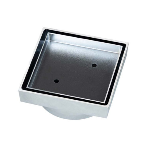 Mixx Square Brass Tile Grate 100mm Outlet