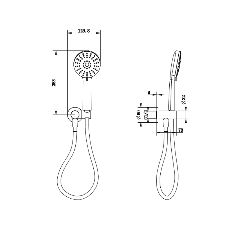 millennium-akemi-handshower-on-swivel-bracket_specs