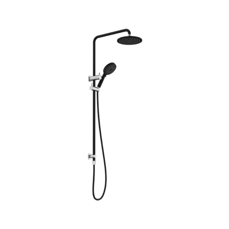 millennium-akemi-sq-200mm-combination-shower_MatteBlackChrome