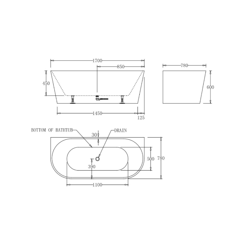 millennium-kiato-wall-faced-freestanding-bath-1700mm_specs