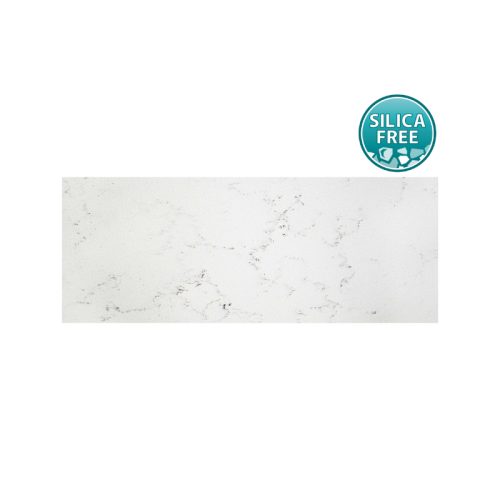Fienza Rectangular Bianco Marble Silica Free Stone Top Full Depth