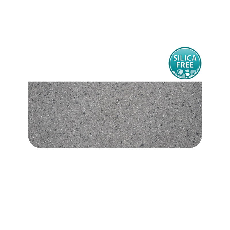 Moonscape Solid Surface Vanity Benchtop, Curved Full Depth