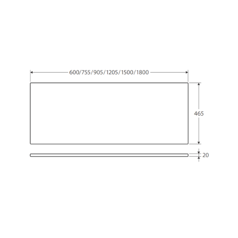 Polar Sacco Silica Free Stone Vanity Benchtop Rectangular Full Depth_spec