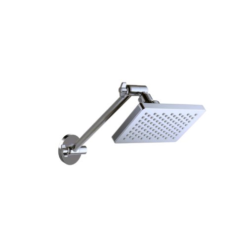 Linkware Rectangular Shower Head on All Directional Link Lock Arm