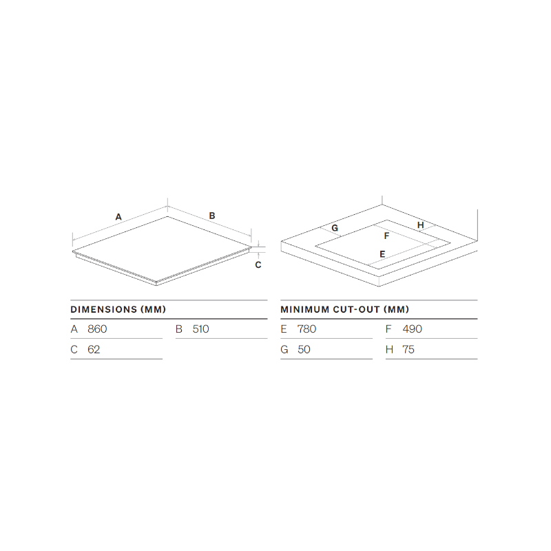 OCGG905WB Specs