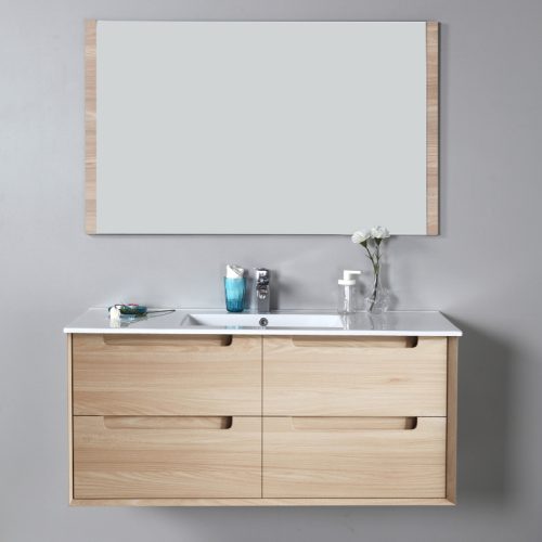 Aulic Ainsley Wall Hung Vanity with Crystal Ceramic Top