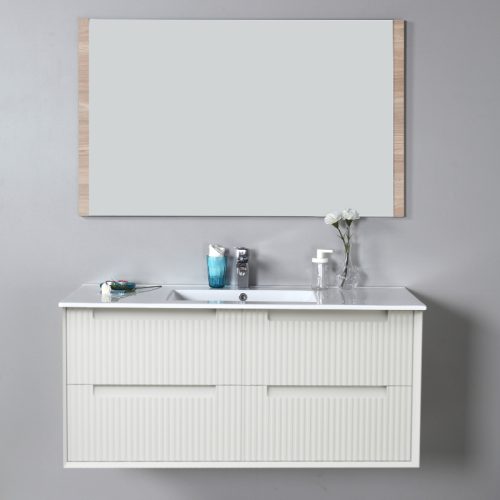Aulic Flauto Wall Hung Vanity with Crystal Ceramic Top
