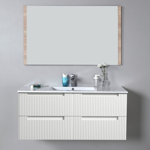 Aulic Neva Wall Hung Vanity with Crystal Ceramic Top