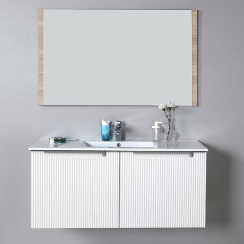 Aulic Perla Mark II Wall Hung Vanity with Crystal Ceramic Top