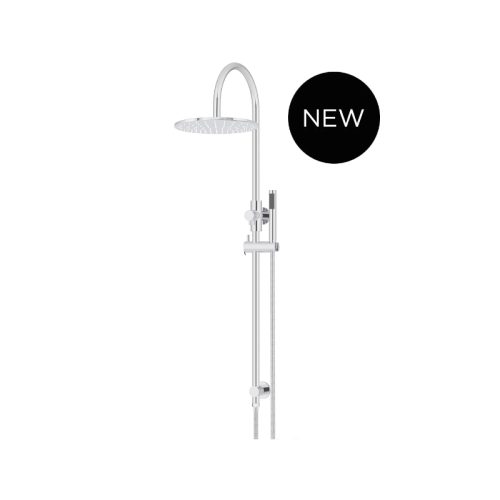Meir Round Gooseneck Shower Set with 300mm Rose + Single-Function Hand Shower