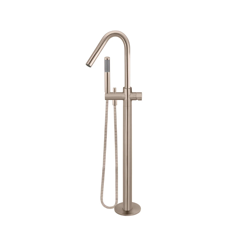 meir-round-pinless-freestanding-bath-spout-and-hand-shower_Champagne