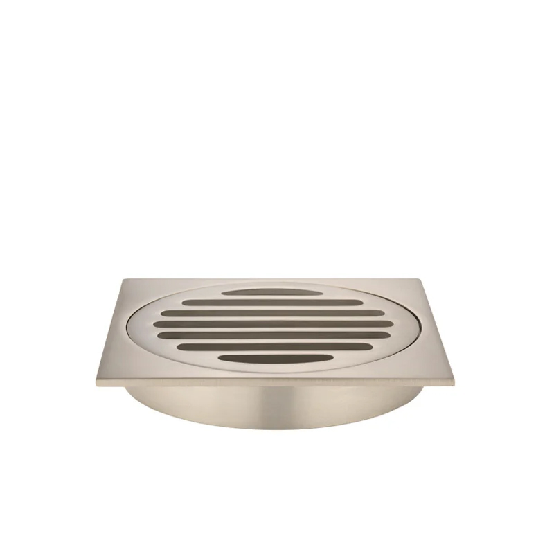 meir-square-floor-grate-shower-drain-100mm-outlet_Champagne