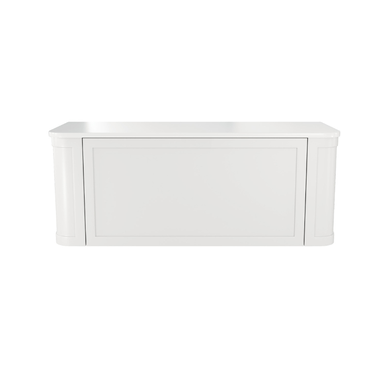 Mila Curved Satin White 4