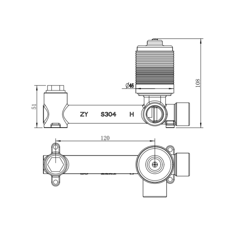BUK_Universal_Wall_Basin_Bath_Mixer_Set_Body_Specs_BKUWBM BODY