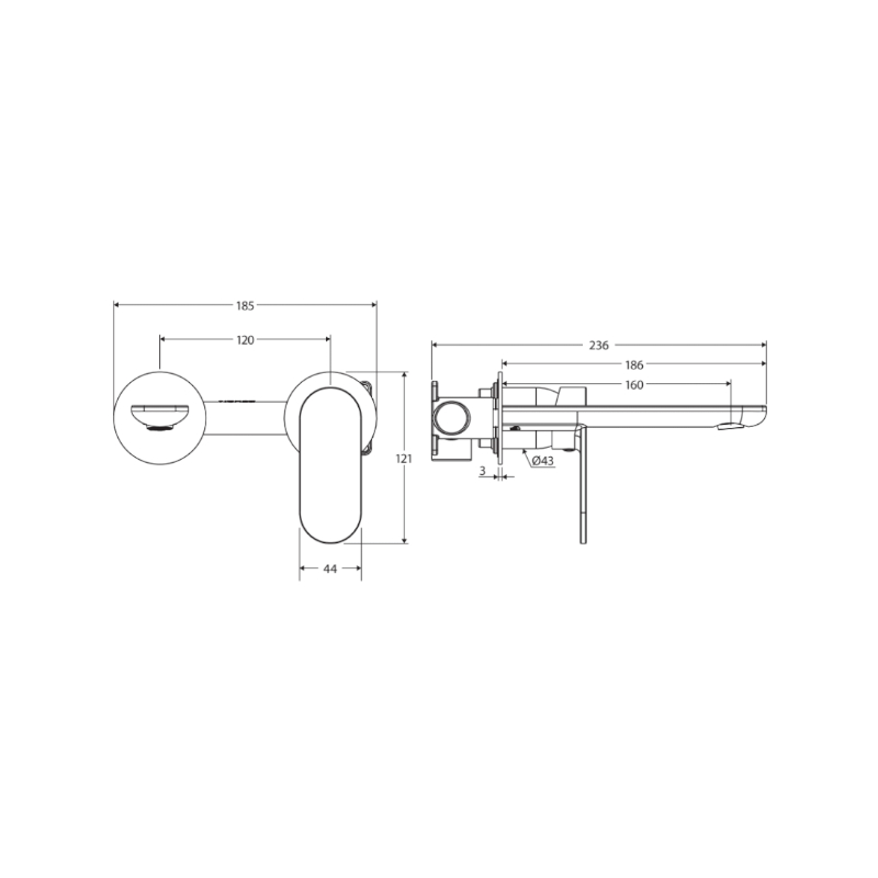 fienza-empire-slim-basin-bath-wall-mixer-set-round-plates-160mm-outlet_specs