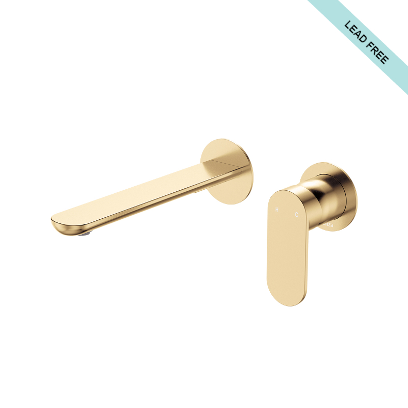 fienza-empire-slim-basin-bath-wall-mixer-set-round-plates-200mm-outlet_234104UB-200-LF_UrbanBrass