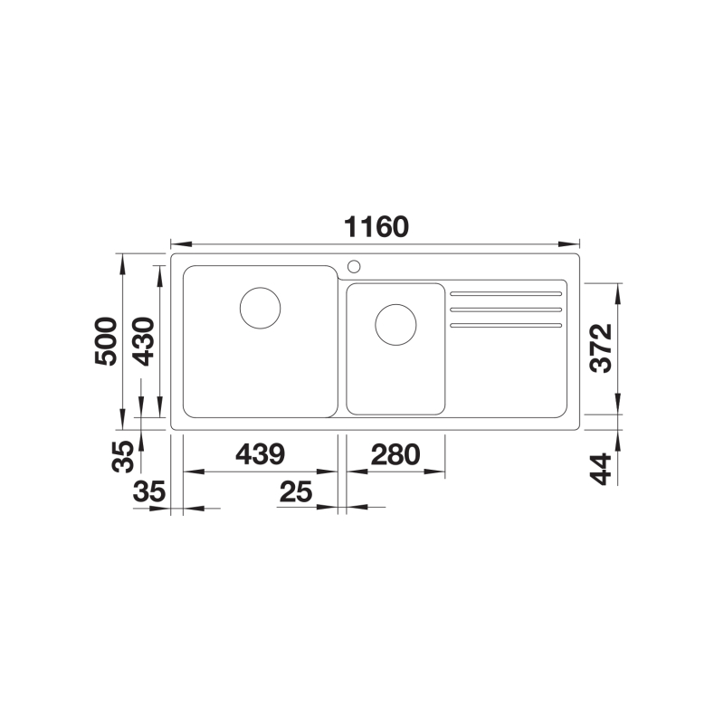 Blanco_Naya_1_&_34_Bowl_Sink_With_Drainer_Specs_526830