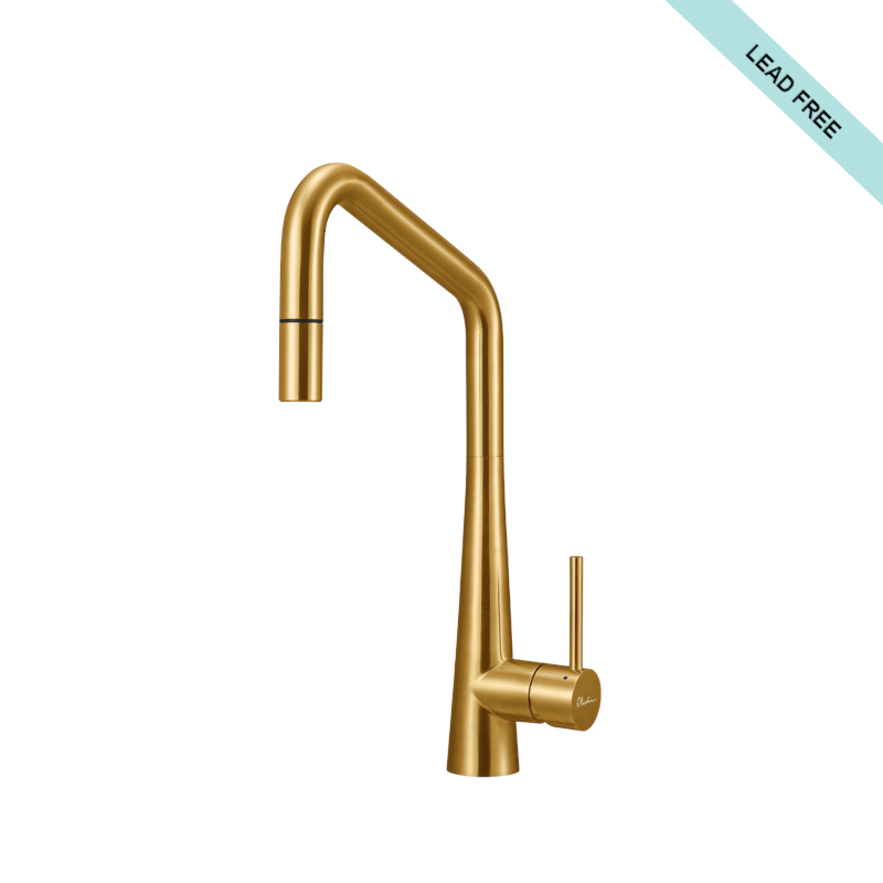 Oliveri_Essente_316_Stainless_Steel_Square_Goose_Neck _Pull_Out_Mixer_SS31675-AU