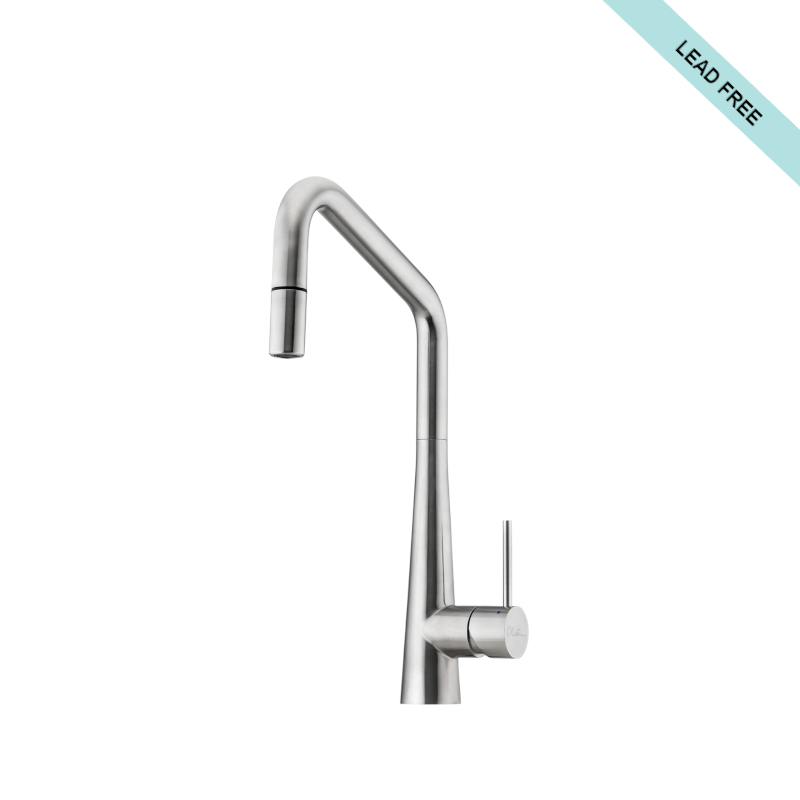 Oliveri_Essente_316_Stainless_Steel_Square_Goose_Neck _Pull_Out_Mixer_SS31675