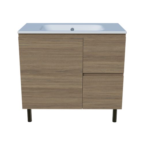Timberline Nevada Vanity on Legs Cabinet With Haven Matt Dolomite Top