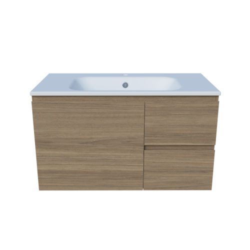 Timberline Nevada Vanity Wall Hung Cabinet With Haven Matt Dolomite Top