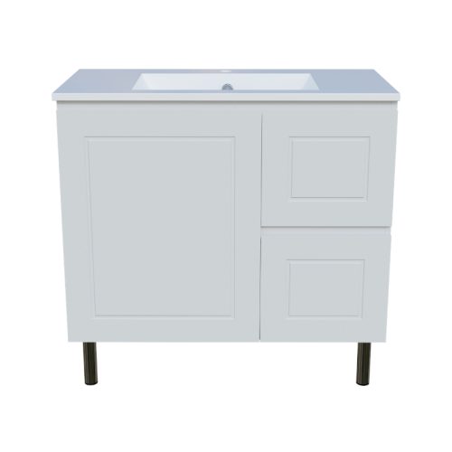 Timberline Nevada Classic Vanity on Legs Cabinet With Alpha Ceramic Top