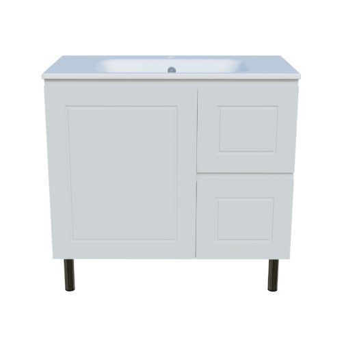 Timberline Nevada Classic Vanity on Legs Cabinet With Haven Matt Dolomite Top