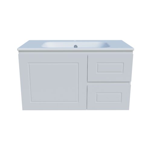 Timberline Nevada Classic Vanity Wall Hung Cabinet With Haven Matt Dolomite Top
