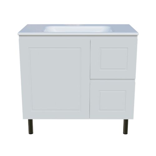 Timberline Nevada Classic Vanity on Legs Cabinet With Stadium Mineral Composite Top