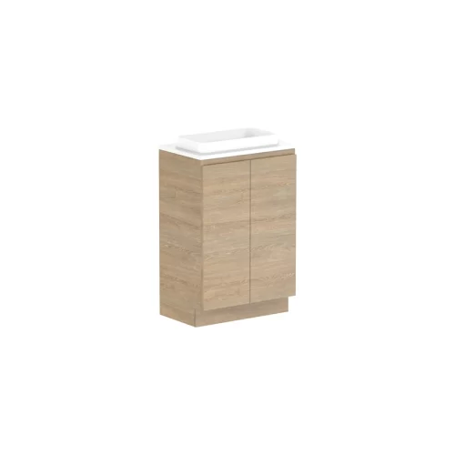 ADP Glacier Pro Ensuite All Door Trio Floor Mount Vanity With Caesarstone Mineral Top