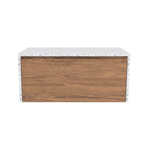 Timberline Ainsworth Wall Hung Vanity With Silk Surface Top Under Counter Basin