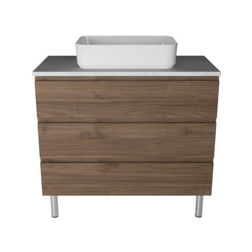 Timberline Ashton on Legs Vanity With SilkSurface Top Above Counter Basin