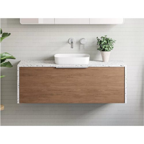Timberline Ainsworth Wall Hung Vanity With Silk Surface Top Above Counter Basin