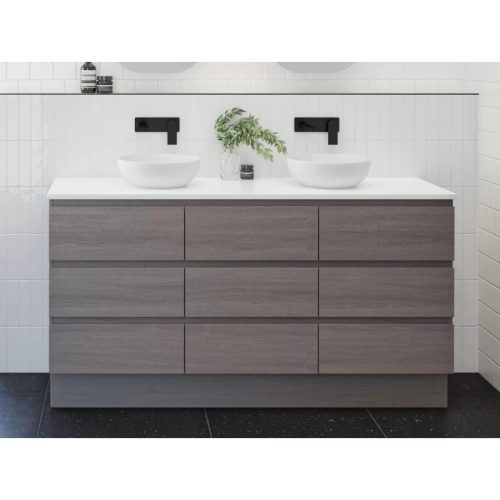 Timberline Ashton Floorstanding Vanity With SilkSurface Top Above Counter Basin