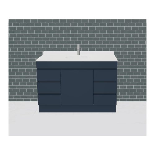 Timberline Bargo Floorstanding Vanity With Grand Mineral Dolomite Top